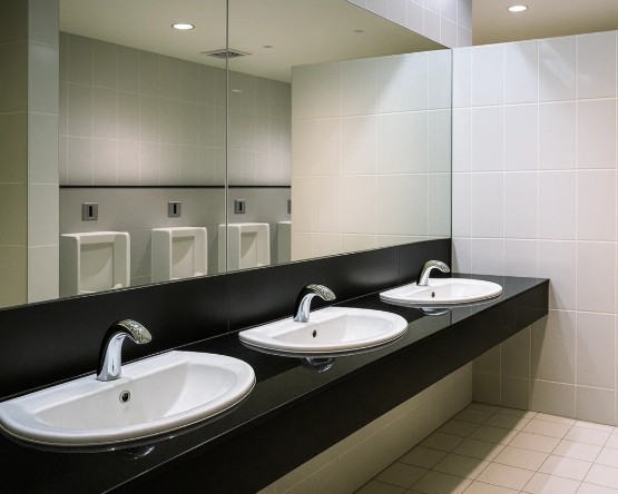 Airport sustainability restroom
